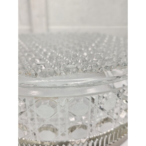 Vintage William Adams 24% Leaded Crystal Salad Bowl, Plated Rim ENGLAND - Picture 10 of 15